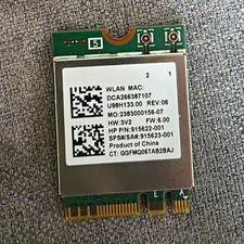 HP Realtek RTL8822BE Wireless Mini PCIe WLAN Card 802.11ac 867 Mbps 915622-001