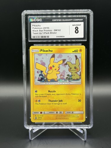 Pikachu graded CGC 8 for sale on eBay