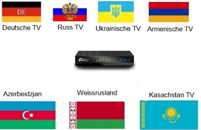 RUSSISCHE TV  Sat Receiver Arli   AH1   Full  HD