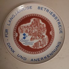 VINTAGE - DDR IFA Ludwigsfelde - Dank und Anerkennung - WANDTELLER