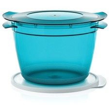 Tupperware Micro Cook Casseruola 2,25L Turchese Microonde NUOVO con Coperchio Fresco