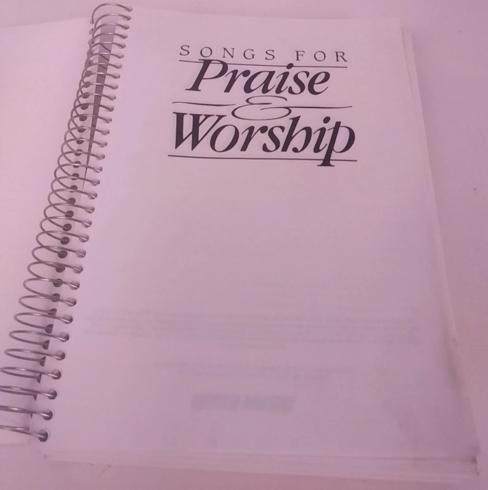 Songs For Praise And Worship Singers Edition Wire Bound Song Book. (BKBR) - Image 3 of 4