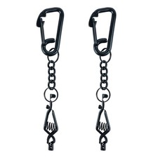 2Pack Metal Glove Clip Work Gloves Holders for Skiing Camping Outdoor Activities