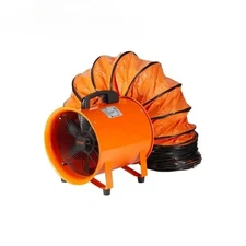 Exhaust Fan 10/12'' Industrial Ventilation Fan Exhaust Blower with 10M Duct Hose