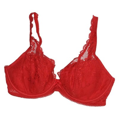 Change Lingerie, BH, Größe: 70E, Rot, Blumen, Spitze, Damen #FyO