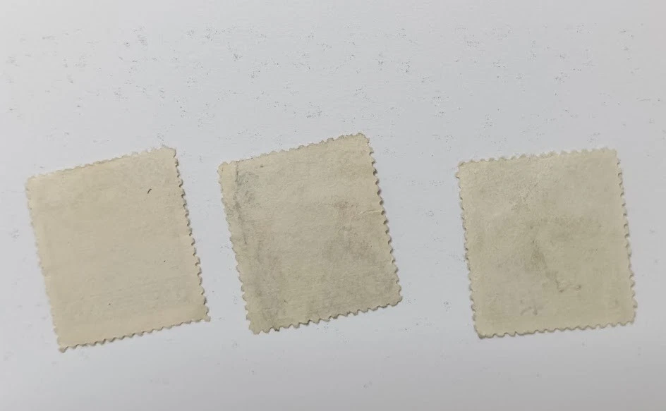 (3) Republic Of China Junk Ship 3 Cts Stamps 1 Cent Black Ink & 1 Cent Red Ink - Image 3 of 4