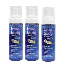 Lottabody Wrap Me Foaming Mousse with Coconut & Shea Oil - 7 fl oz 3 Pack