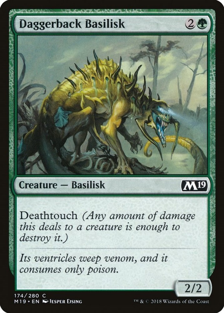 NM - Daggerback Basilisk [M19 - 174] Core Set 2019