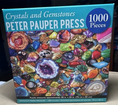 Neu Peter Pauper Press 1000 Stück Puzzle Kristalle & Edelsteine