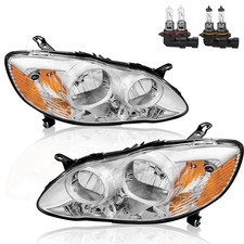 Headlights Assembly Compatible for 2003 2004 2005 2006 2007 2008 Toyota Corol...