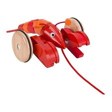 GOKI 54904 Pull-Along Animal Lobster, Multicoloured