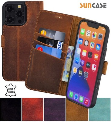 Hülle für Gigaset GS6 Tasche Book Style Echt Leder Case Schutz Cover Wallet Case