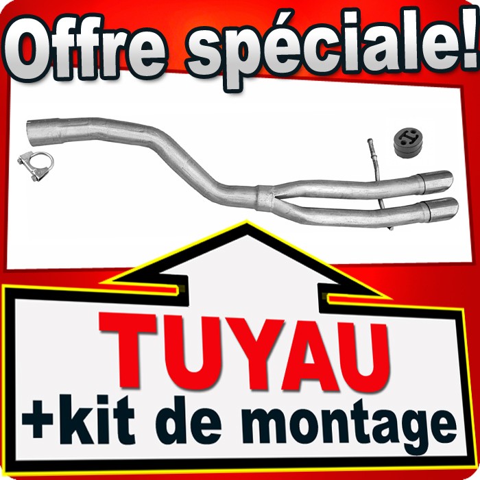 Tuyau arrière échappement Passat B7 2.0 TDi pour résoudre les fuites et bruits