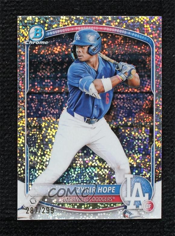 2025 Bowman Chrome Prospects Speckle Refractor 287/299 Zyhir Hope #BCP-2 s5q