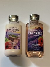 Retired Bath Body Works French Lavender Honey Shea Body Lotion/ Shower Gel