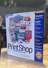 Broderbund Print Shop Deluxe Publisher V6 PC WIN 95 Vintage XL Big Box Software