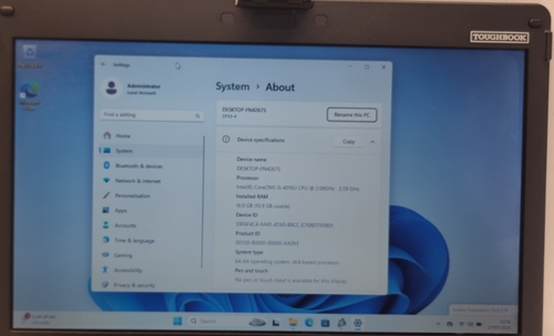 14" PANASONIC TOUGHBOOK CF-53 MK4 | i5-4310U 16 Go 512 Go SSD 4G LTE WWAN #T03 - Afbeelding 4 van 21