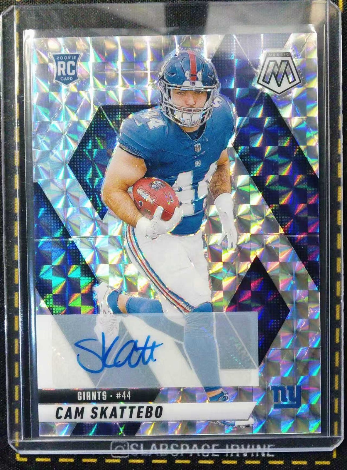2025 Mosaic Cam Skattebo #305 RC Rookie Autograph Mosaic