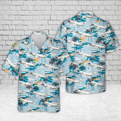 US Air Force Raytheon T 1 Jayhawk Hawaiian Shirt