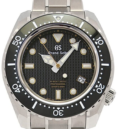 SEIKO GS Grand Seiko Mechanical Hi-Beat 36000 Diver SBGH255 Au...