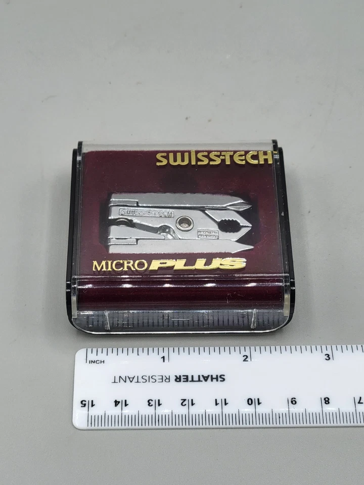 老式 Swiss-Tech Micro Plus 实用工具 8 合 1 带盒 — 第 3/4 张图片