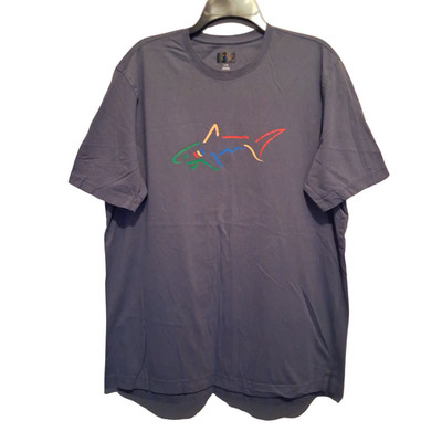 Greg Norman Men s Logo Tshirt Short sleeve shirt Blue - Size L