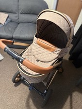 LibreBon Pram Used Great Condition Collection Only Leeds. Brown Rose Gold Frame