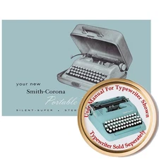 Smith Corona Silent Super Typewriter Owner's Manual User Manual Instruction Book