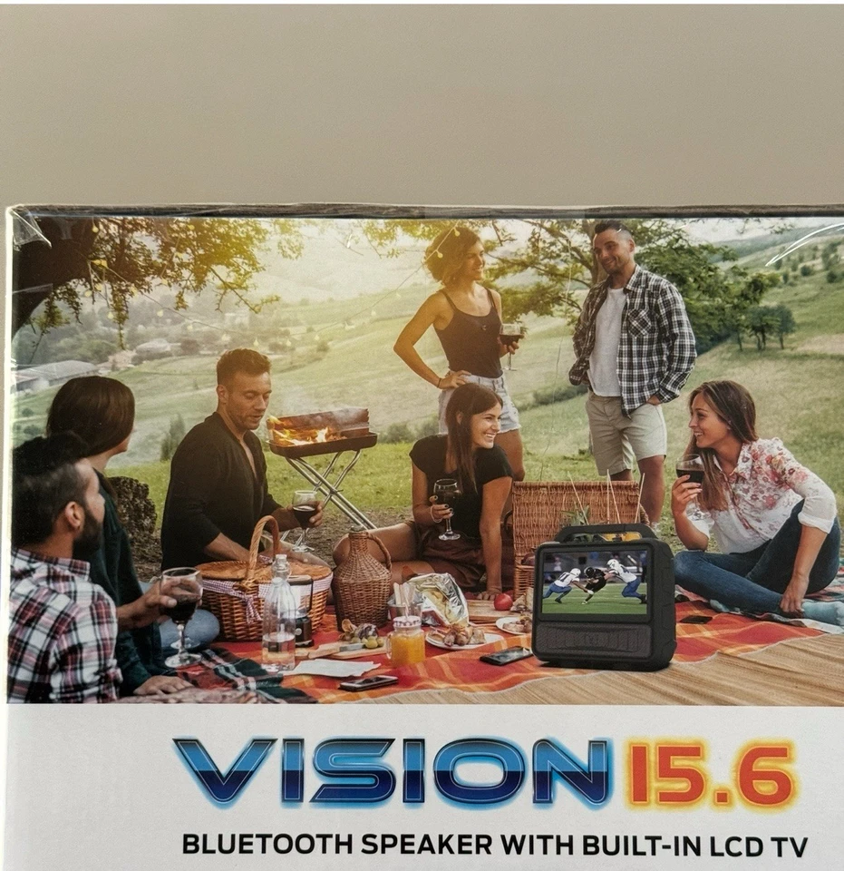 Altavoz Bluetooth Monster Vision 15.6 Pantalla LCD TV Portátil 1080p Radio FM Abierto Foto 4 de 4