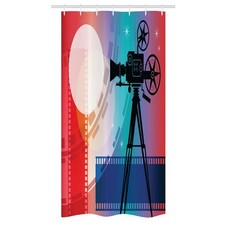 Kino Schmaler Duschvorhang Film Reel Vintage-Motiv