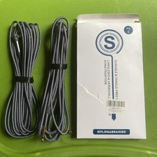 2-Pack Guitar Cables 1/4 Inch 16 Ft. Male to Male Jack Right Angle to Straigh...