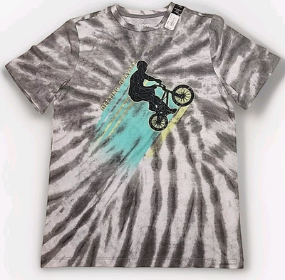 New Gray Boys Urban Pipeline BMX T Shirt Youth XL Short Sleeve Defying Gravity