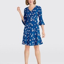 Draper James Floral A-Line Bell Sleeve Dress 6