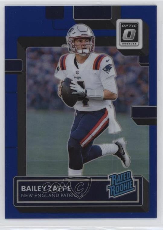 2022 Panini Donruss Optic Rated Rookie Blue Prizm 119/179 Bailey Zappe #229 00jz