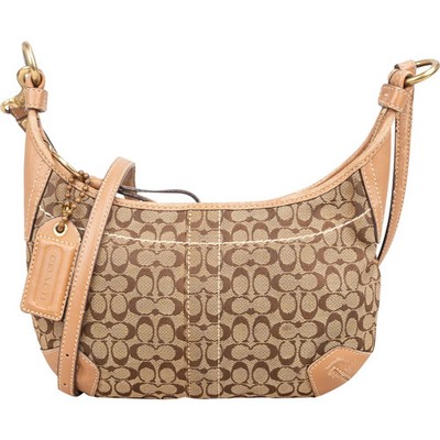 Coach Monogram Signature Hobo Crossbody Bag Tasche