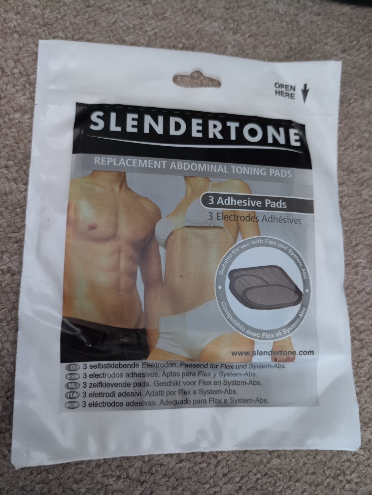Slendertone Replacement Abdominal Abs Toning Gel Pads New Sealed
