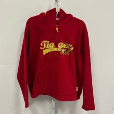 Vintage 90s Disney Pooh Tigger Fleece Hoodie Sweatshirt XL Youth 16/18