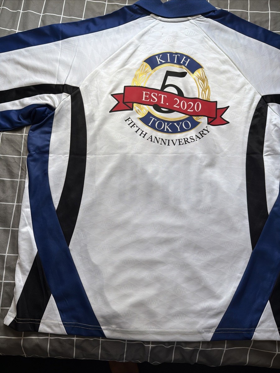 Kith Tokyo 5 Year Anniversary Jason II Soccer Jersey White Size L