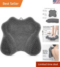 Shower Foot Scrubber Mat, Wall-Mounted, 11.8 x 11 in, 1 Pack