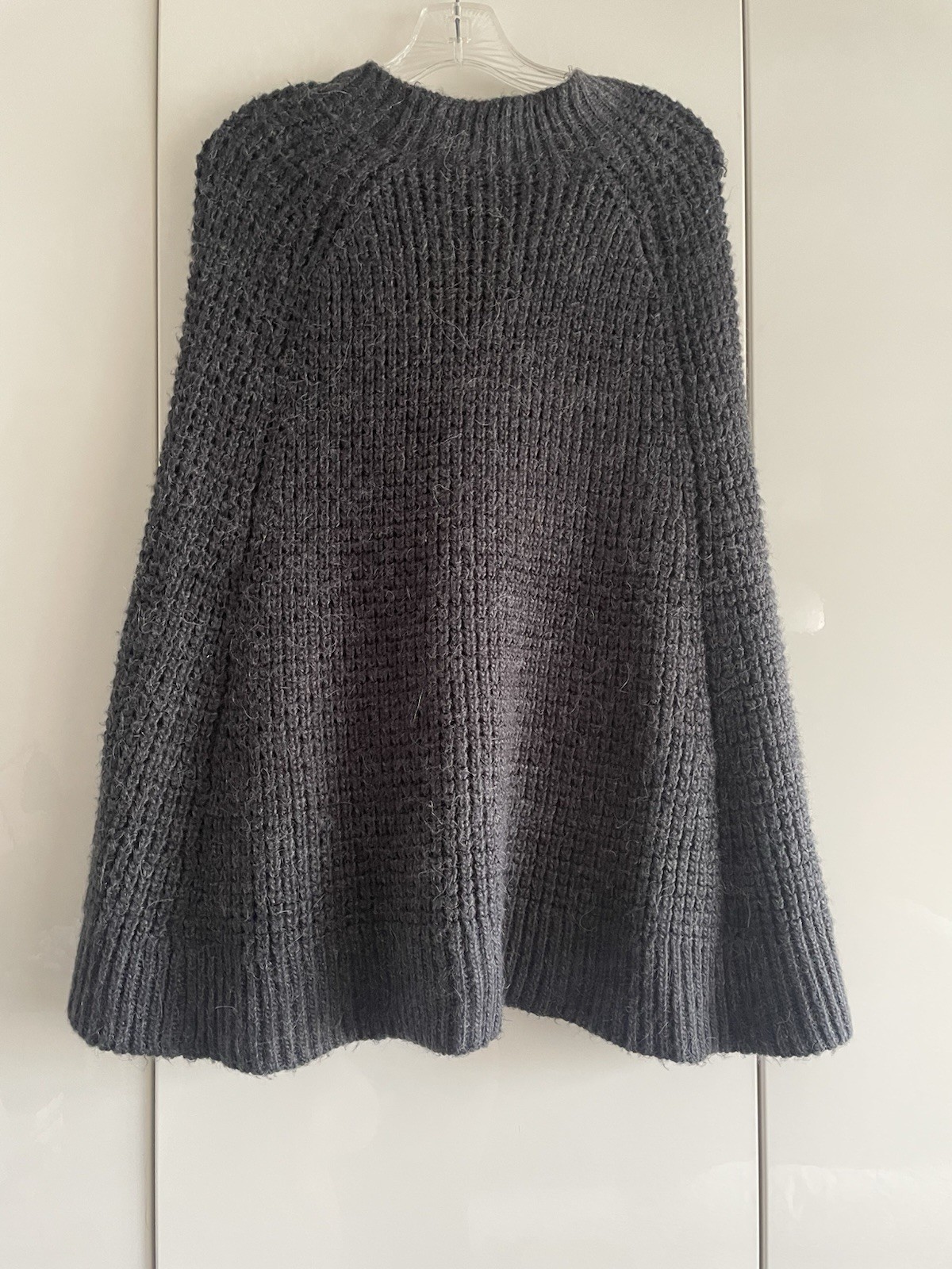 French Connection Alpaca Blend Pullover Cape Ponc… - image 4