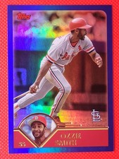 2023 Topps Archives 2003 Blue Rainbow Foil /199 Ozzie Smith #258 - 10+ Ship FREE