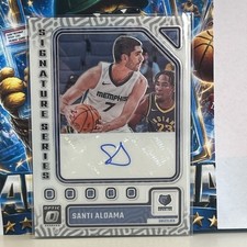 2023-24 Donruss Optic SANTI ALDAMA Signature Series Auto SS-ADM Auto Grizzlies