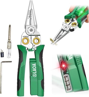 Multi Function Wire Stripper Pliers with Voltage Test