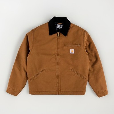Carhartt WIP OG Detroit Jacket I027358 Deep Hamilton Brown/Black Aged Canvas XS