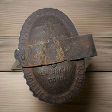1909 Antique Horse Tack Metal Curry Comb New Brittain Conn. North & Judd