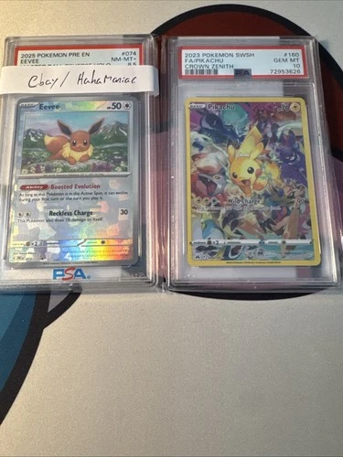 Pikachu 160/159 Crown Zenith Holo PSA 10