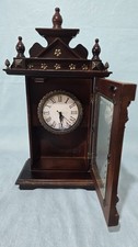 Stunning Ornate Wooden Mantel Clock  Antique Style Bracket Clock | Premium Decor