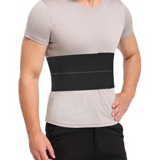 Broken Rib Brace for Men - Compression Chest Binder for Cracked Ribs Support ...