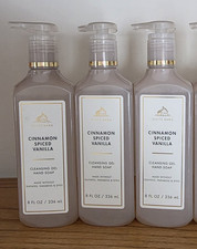 3 New CINNAMON SPICED VANILLA BATH  BODY WORKS CLEANSING GEL SOAP