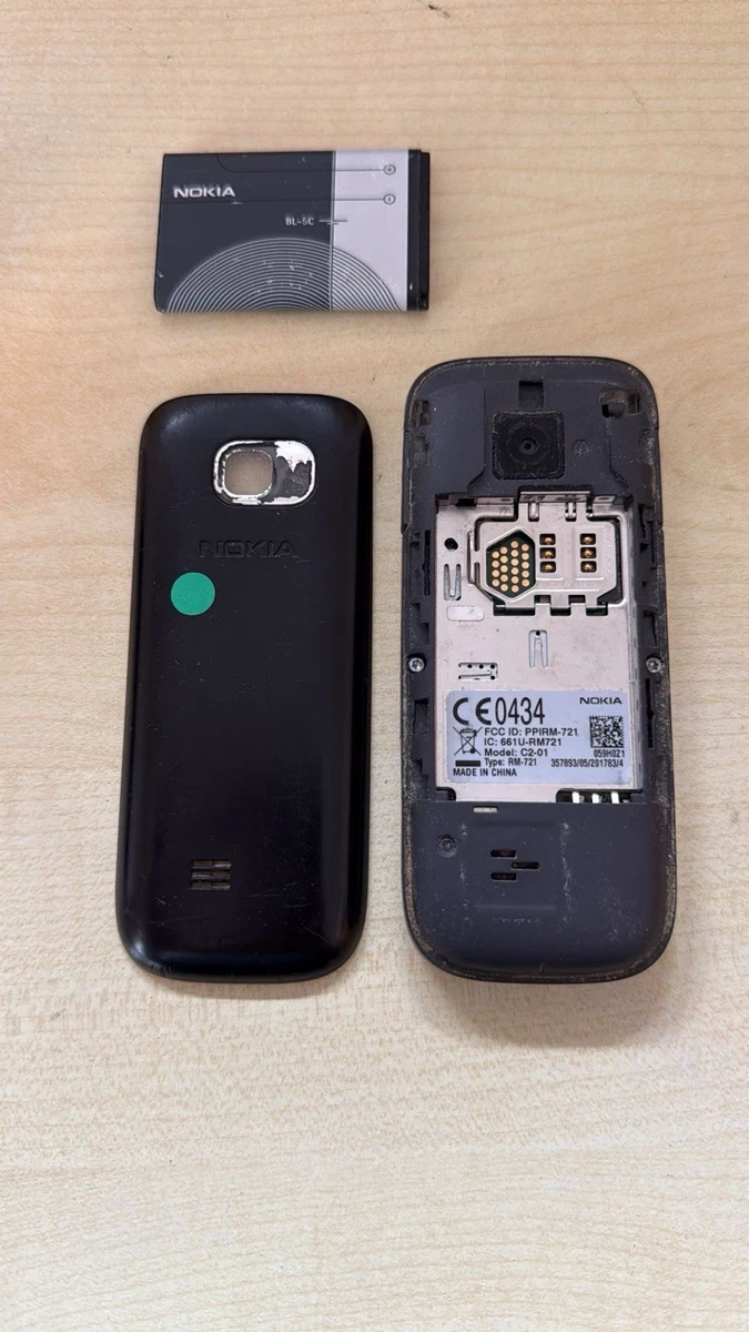 Nokia C2 Classic - Schwarz C2-01 RM-721 Geprüft Händler Garantie Stark Gebraucht
